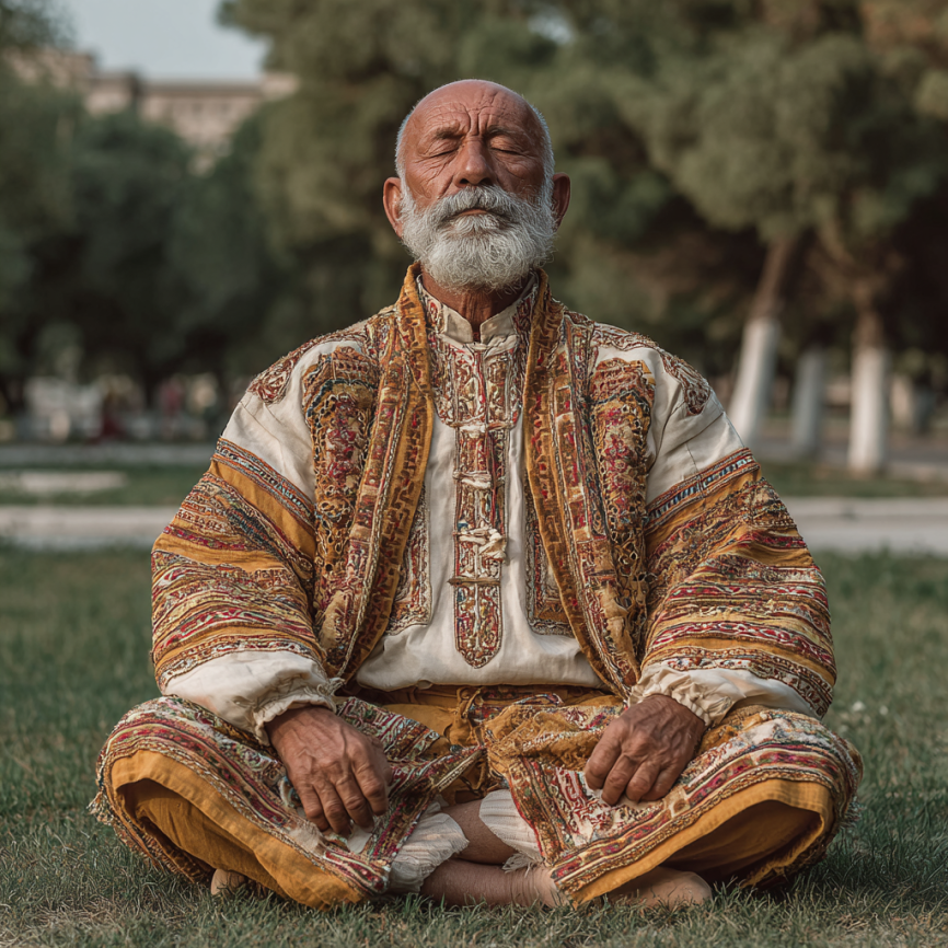 Katta yoshdagi insonlar yoga mashg'uloti